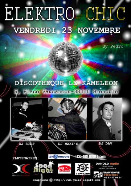 Soirée Elektro Chic Vendredi 23 Novembre 2007
